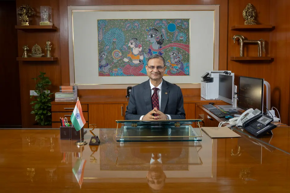 Sanjay Malhotra, gouverneur de la Reserve Bank of India, à son bureau